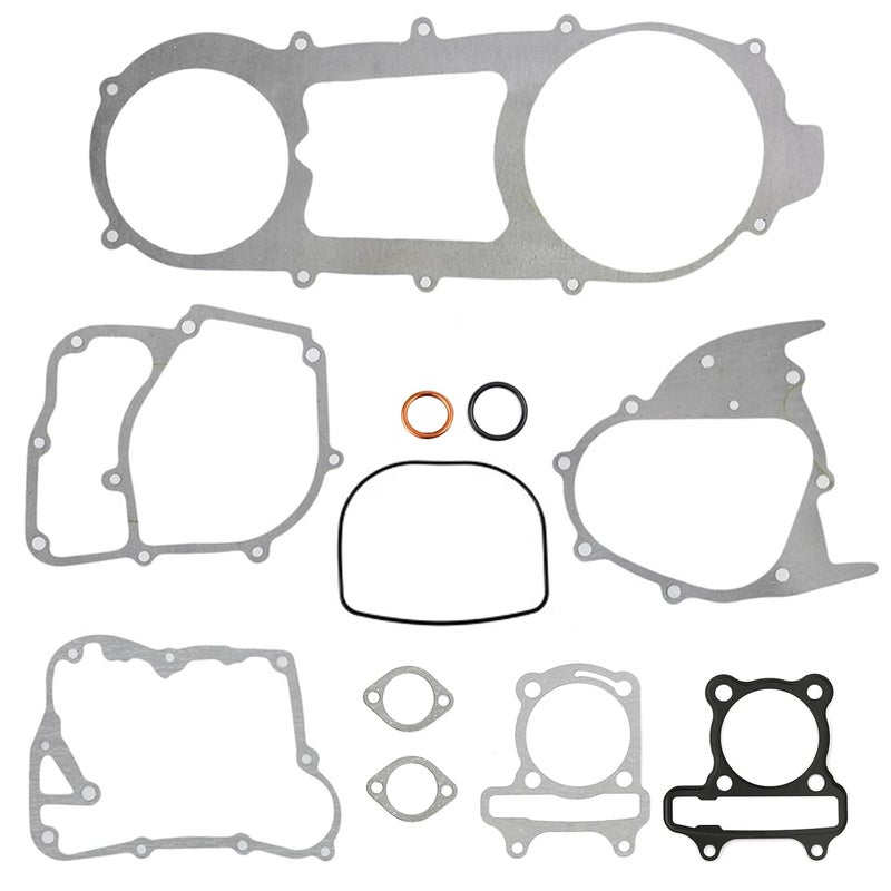 Minho GY6 150cc Complete Long Case Engine Gasket Kit Fit for Chinese GY6 4-Stroke 152QMI 157QMJ Engine Scooter Moped ATV Go Kart,57.4mm Cylinder Gasket - Image 4